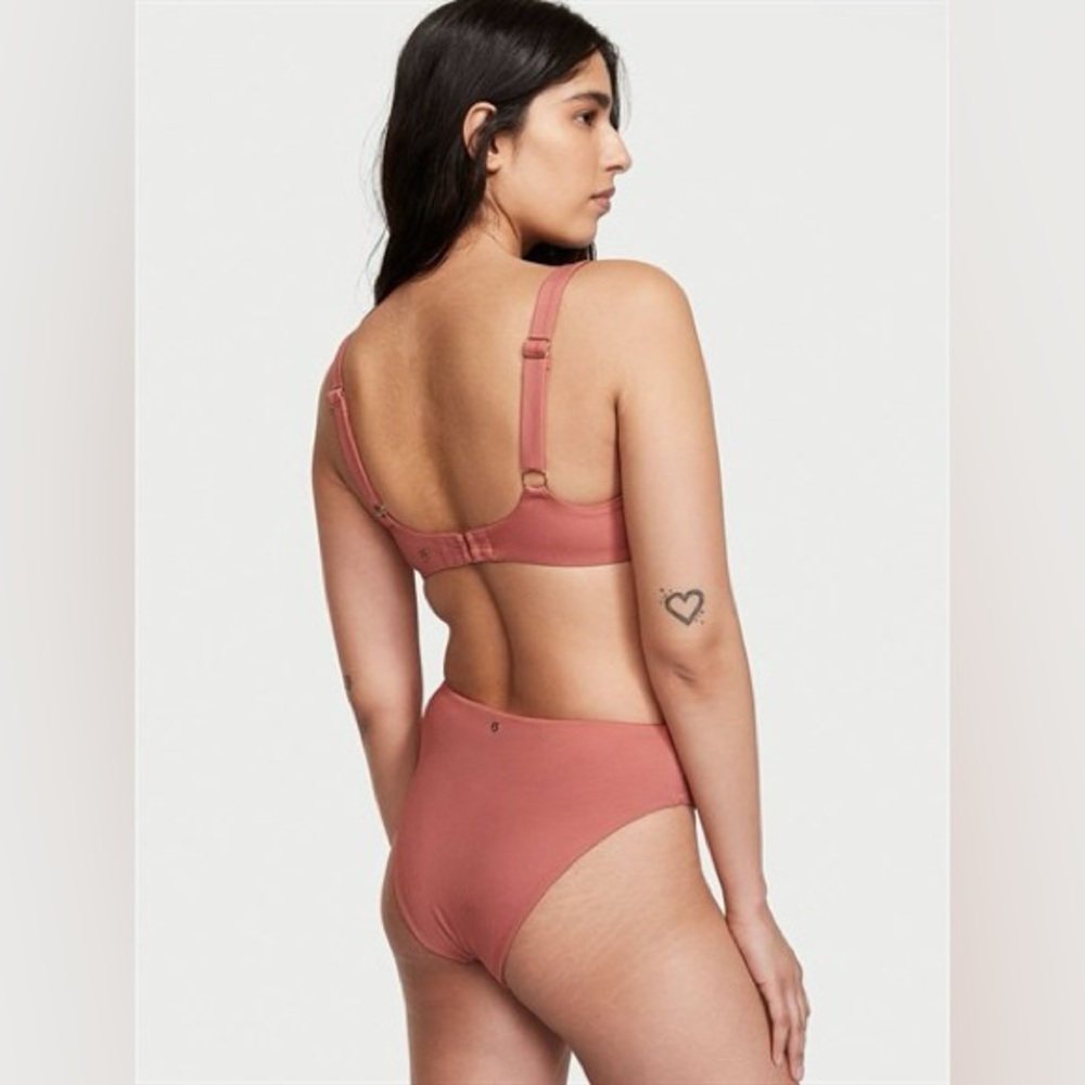 Pink Ribbed Bikini Set from Victorias Secret